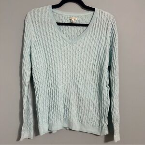 Sonoma Life & Style Ribbed Crewneck Teal XL